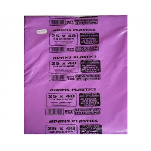 ADAMS PLASTIC 50MIC 25X40 100'S ADAMS PLASTIC 50MIC 25X40 100'S